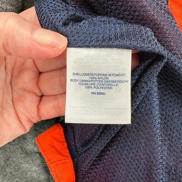 Lands End Mens Squall Orange Fleece 3 in 1 Hooded Outdoor Waterproof XL Jacket - Picture 10 of 15